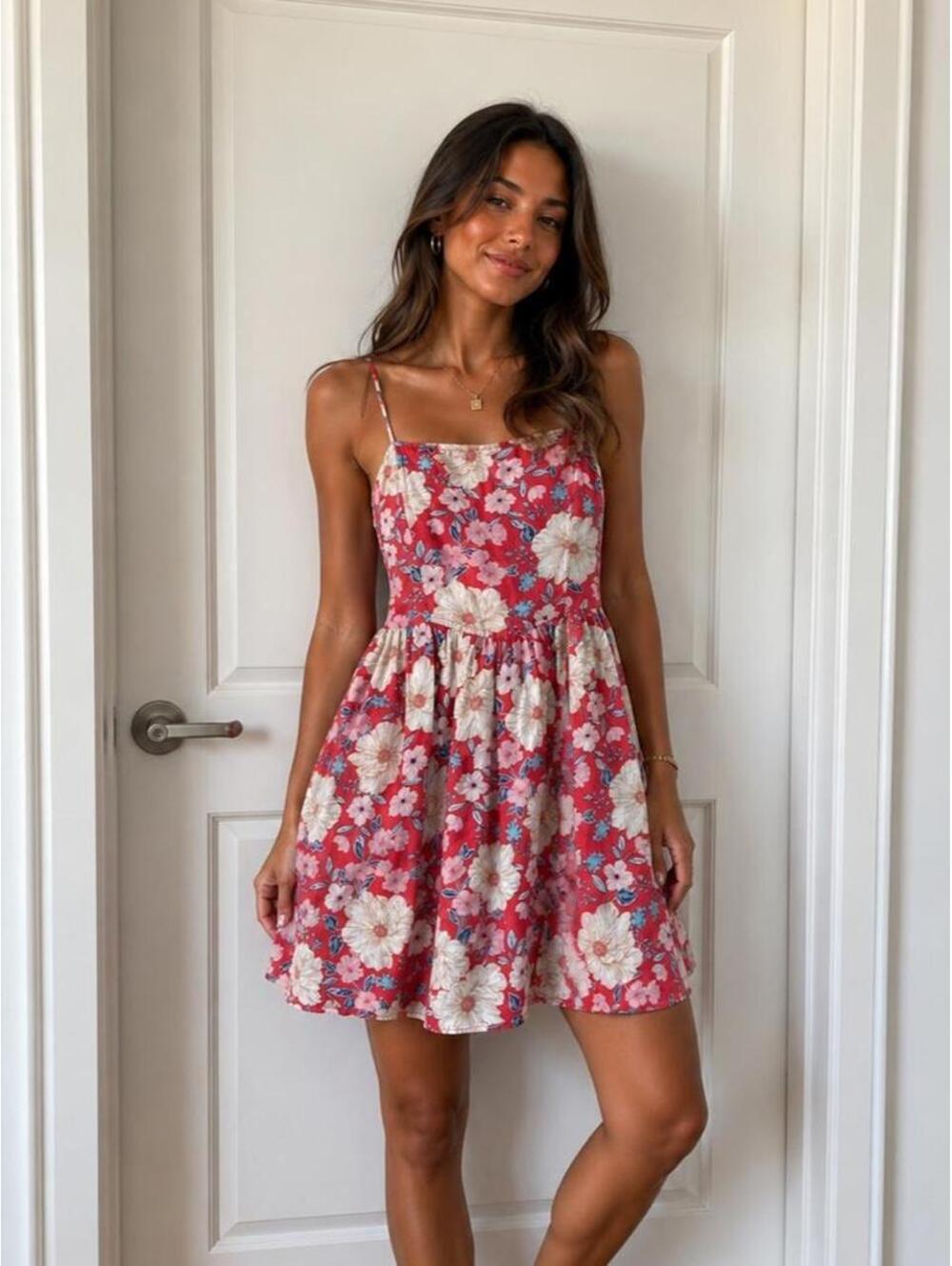 Aerie Women's Multi and Pink Dress